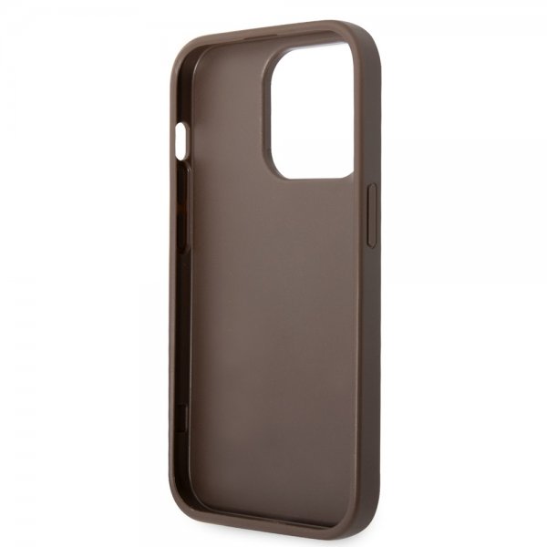 Guess iPhone 14 Pro Kuoret Big Metal Logo Ruskea