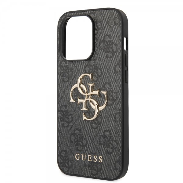 Guess iPhone 14 Pro Kuoret Big Metal Logo Harmaa