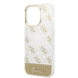 Guess iPhone 14 Pro Kuori Bottom Stripe Script Logo Kulta