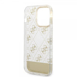 Guess iPhone 14 Pro Kuori Bottom Stripe Script Logo Kulta