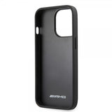 AMG iPhone 14 Pro -kuoret Carbon Effect Stamped Logo Musta