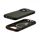Urban Armor Gear (UAG) iPhone 14 Pro -suojakuori, Civilian MagSafe, oliivi