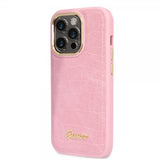 Guess iPhone 14 Pro -suojakuori Croco Rosa