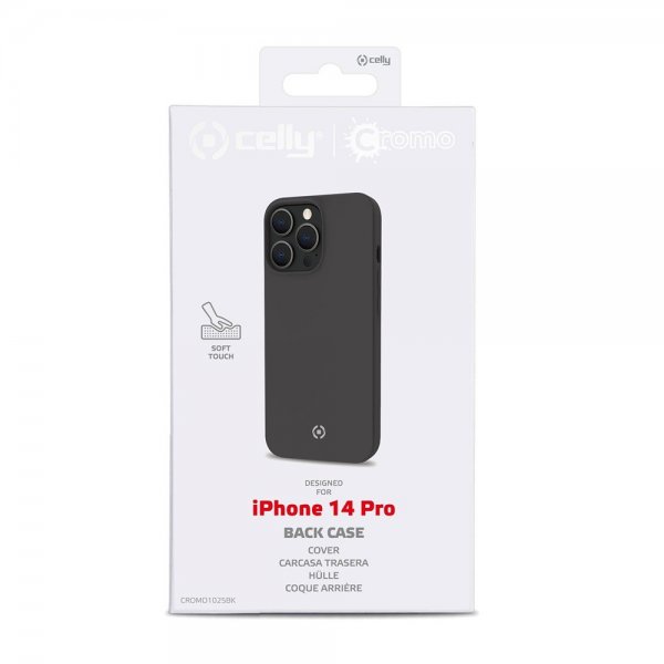 Celly iPhone 14 Pro -suojakuori CROMO Musta