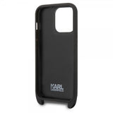 Karl Lagerfeld iPhone 14 Pro -suojakuori Crossbody Strap Musta
