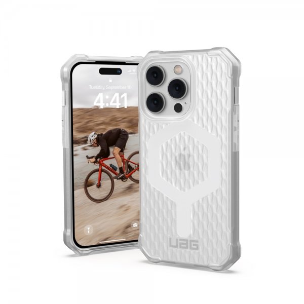 Urban Armor Gear (UAG) iPhone 14 Pro -suojakuori Essential Armor MagSafe Frosted Ice