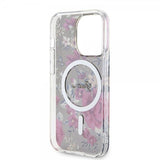 Guess iPhone 14 Pro Kuori Flower MagSafe Kaki