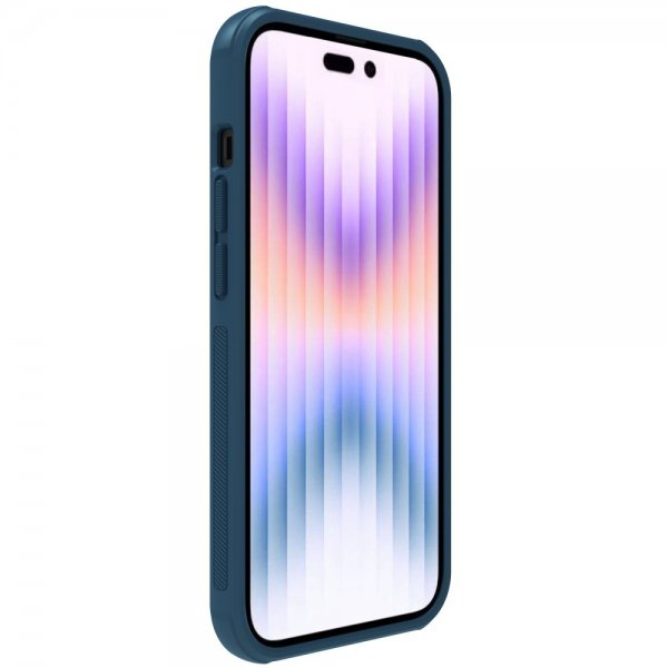 Nillkin iPhone 14 Pro Kuori Frosted Shield Pro MagSafe Sininen