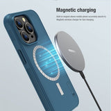 Nillkin iPhone 14 Pro Kuori Frosted Shield Pro MagSafe Sininen