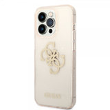 Guess iPhone 14 Pro Kuori Full Glitter Kulta