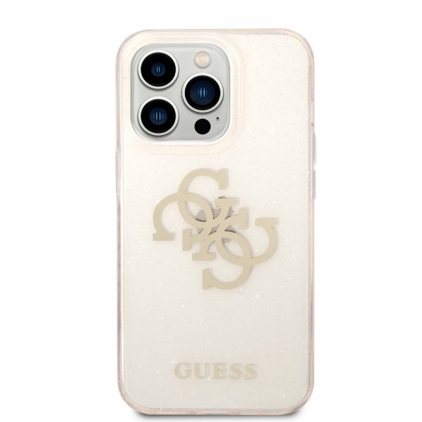 Guess iPhone 14 Pro Kuori Full Glitter Kulta