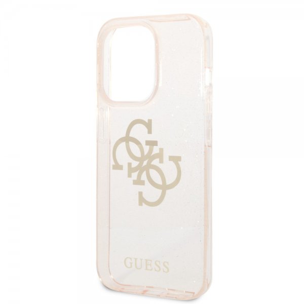 Guess iPhone 14 Pro Kuori Full Glitter Kulta