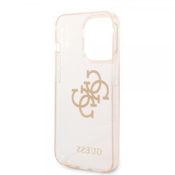 Guess iPhone 14 Pro Kuori Full Glitter Kulta