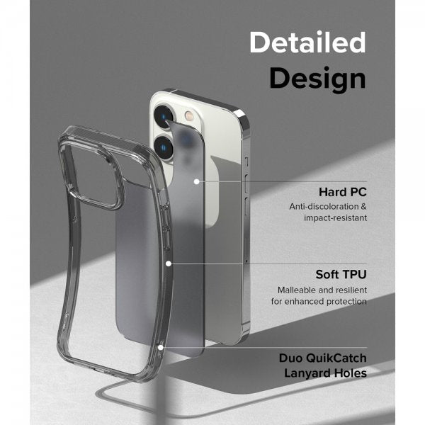 Ringke iPhone 14 Pro Kuori Fusion Matte Smoke Black