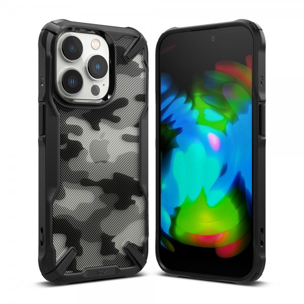 Ringke iPhone 14 Pro -kuori Fusion X Camo Black