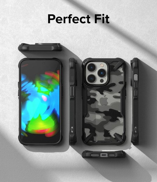 Ringke iPhone 14 Pro -kuori Fusion X Camo Black