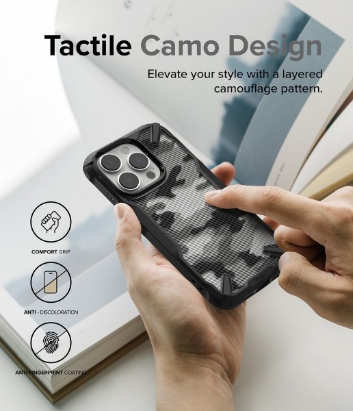 Ringke iPhone 14 Pro -kuori Fusion X Camo Black