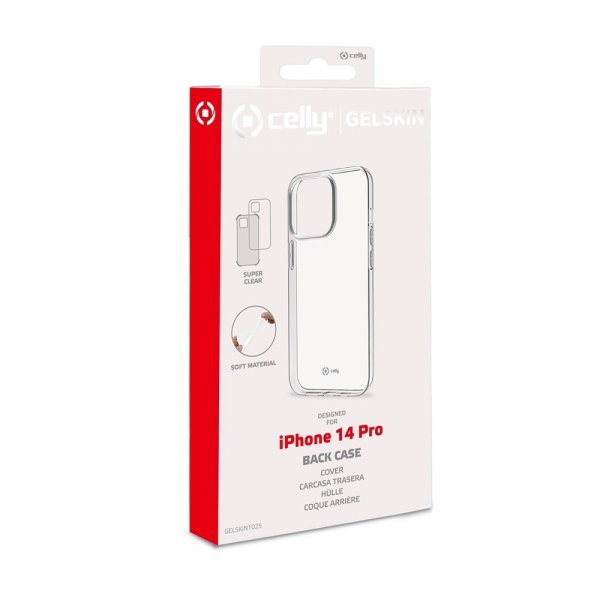 Celly iPhone 14 Pro -suojakuori GELSKIN Transparent