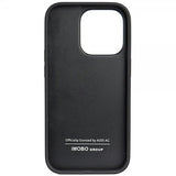 Audi iPhone 14 Pro -kuori, aitoa nahkaa, musta