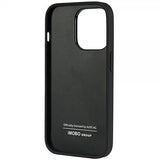 Audi iPhone 14 Pro -kuori, aitoa nahkaa, musta