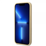 Guess iPhone 14 Pro Kuoret Glitterhiutaleet Metallilogo Kulta