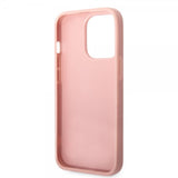 Guess iPhone 14 Pro Kuori Glitter Flakes Metallilogo Ruusukulta
