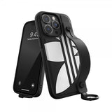 Adidas iPhone 14 Pro Kuori Käsihihnakotelo Musta Valkoinen