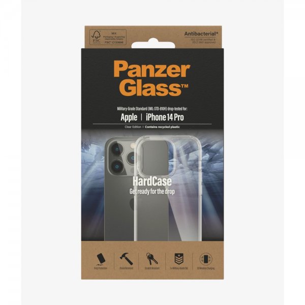 PanzerGlass iPhone 14 Pro HardCase Läpinäkyvä