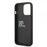 BMW iPhone 14 Pro Kuoret Hexagonal Pattern Musta