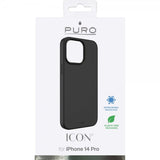 Puro iPhone 14 Pro -kuoret, Icon, musta