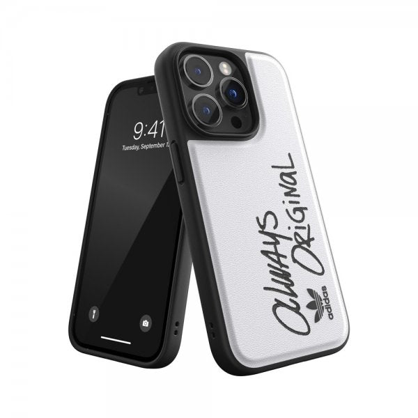 Adidas iPhone 14 Pro Kuori Inlay Embroidery Case Valkoinen Musta