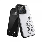 Adidas iPhone 14 Pro Kuori Inlay Embroidery Case Valkoinen Musta