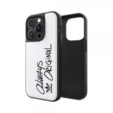 Adidas iPhone 14 Pro Kuori Inlay Embroidery Case Valkoinen Musta