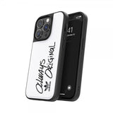 Adidas iPhone 14 Pro Kuori Inlay Embroidery Case Valkoinen Musta