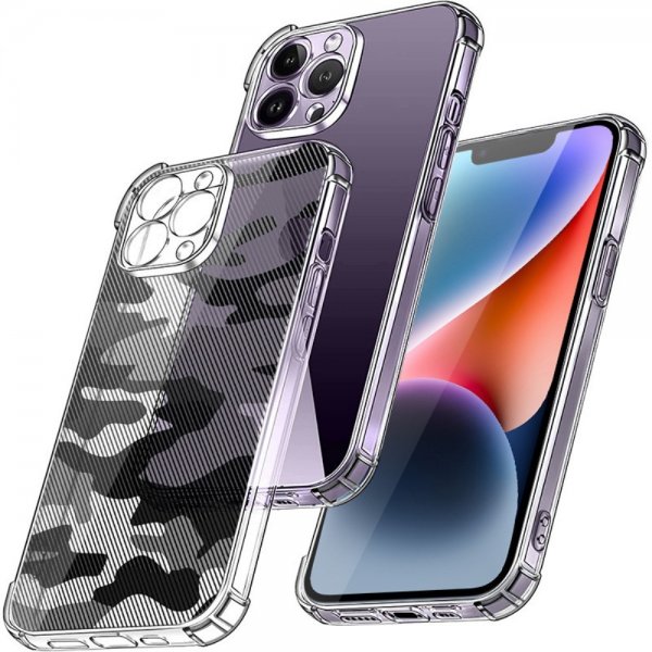 iPhone 14 Pro Kuori Camo Musta