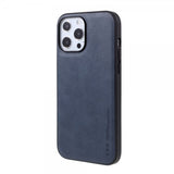X-Level iPhone 14 Pro -suojakuori, nahkakuvioitu, sininen