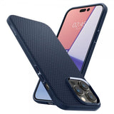 Spigen iPhone 14 Pro -kuoret Liquid Air Navy Blue