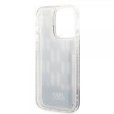 Karl Lagerfeld iPhone 14 Pro Kuori Liquid Glitter Monogram Musta