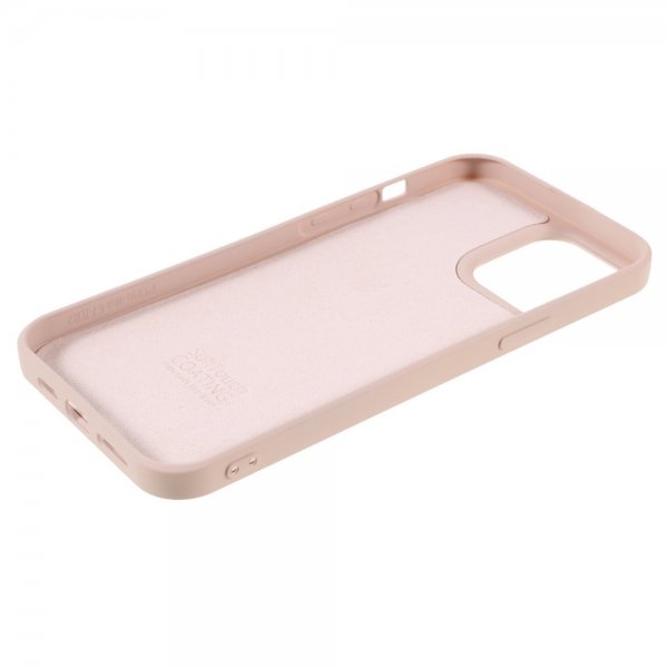 X-Level iPhone 14 Pro -suojakuori, nestemäinen silikoni, beige