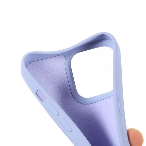 X-Level iPhone 14 Pro Kuori Liquid Silicone Violetti