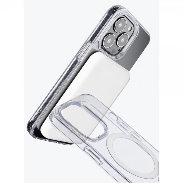 Puro iPhone 14 Pro kuori LITE MAG Läpinäkyvä