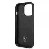 Ferrari iPhone 14 Pro Kuoret Logo Perforoitu Punainen
