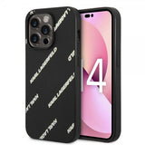 Karl Lagerfeld iPhone 14 Pro Kuori Logomania Musta