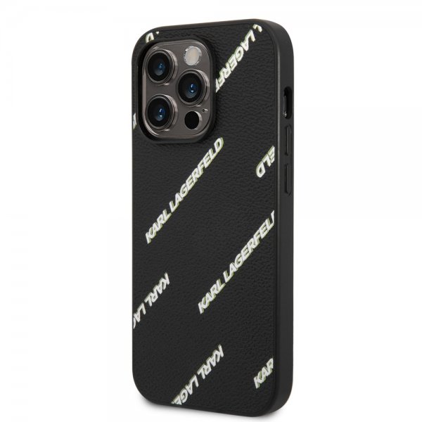Karl Lagerfeld iPhone 14 Pro Kuori Logomania Musta