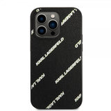 Karl Lagerfeld iPhone 14 Pro Kuori Logomania Musta