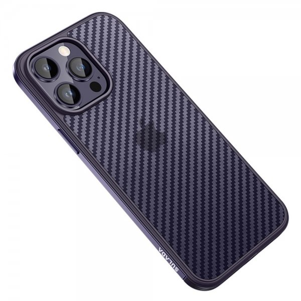 Sulada iPhone 14 Pro -kuoret Luxury Series, violetti