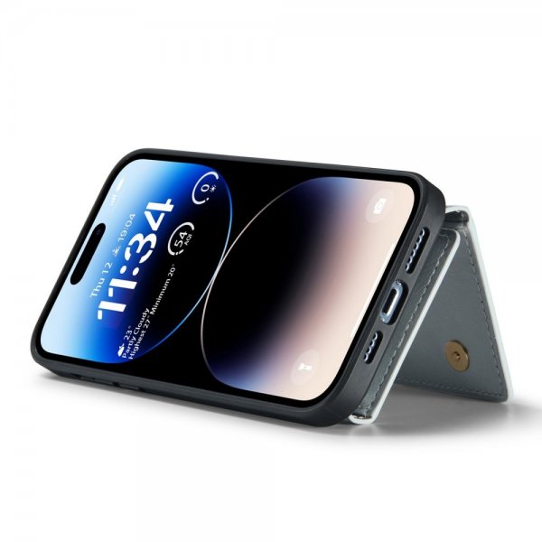 Dg.Ming iPhone 14 Pro -suojakuori, M3-sarja, irrotettava korttikotelo, hopea