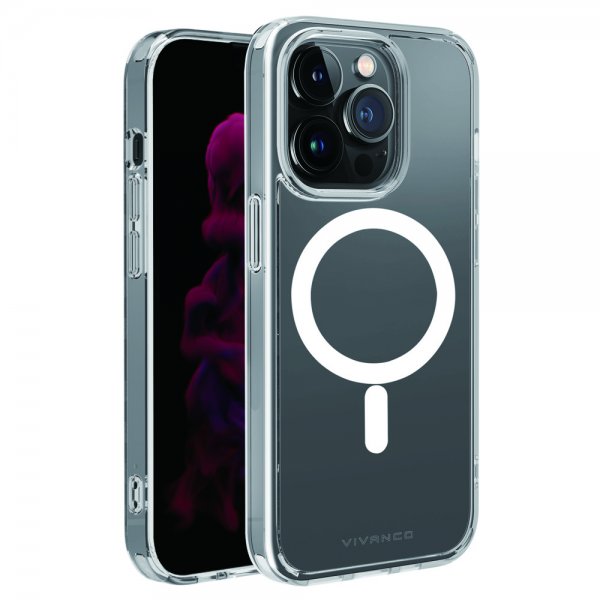 Vivanco iPhone 14 Pro -kuori Mag Steady Transparent
