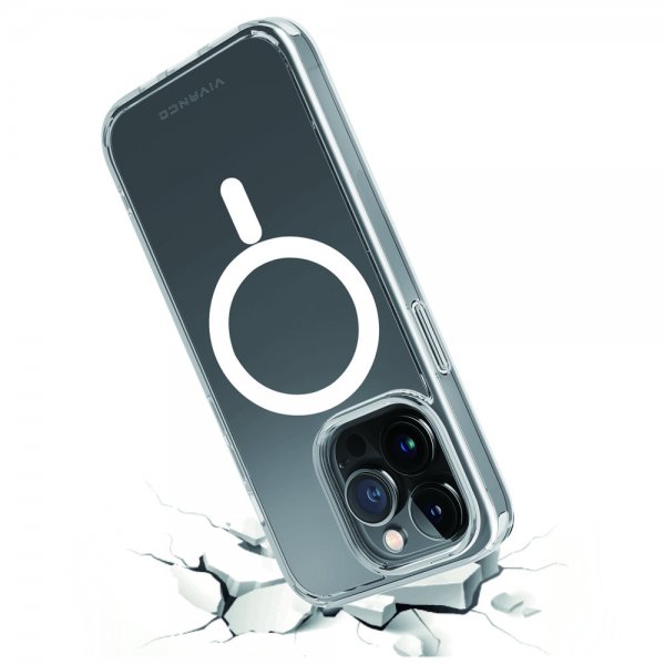 Vivanco iPhone 14 Pro -kuori Mag Steady Transparent