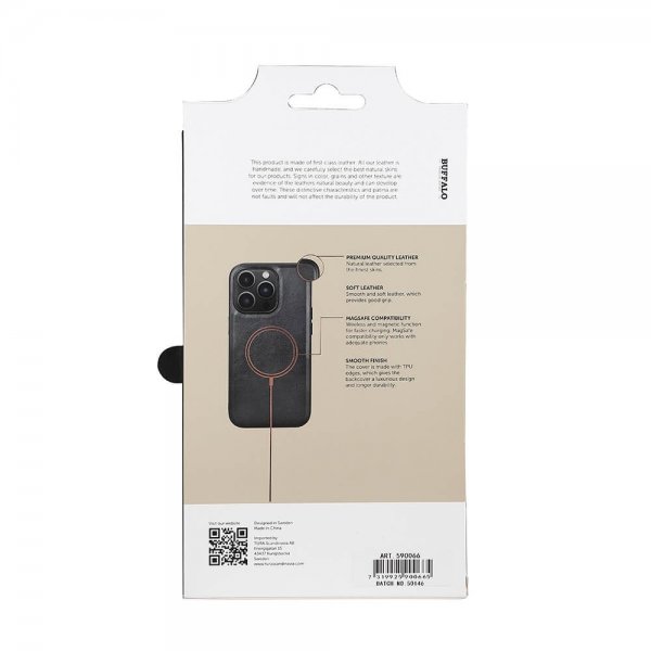 Buffalo iPhone 14 Pro Kuori MagSeries Musta